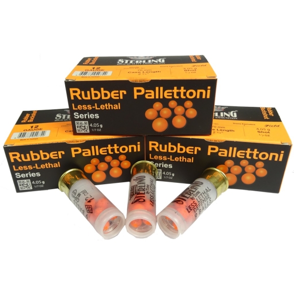 Amunicja kal. 12/70 Gumowa Buckshot Sterling